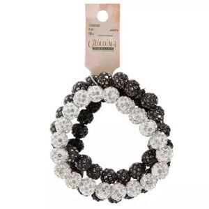 New Gilded Age Timeline Bead Treasures Rhinestone Beaded Bracelets Set of 3